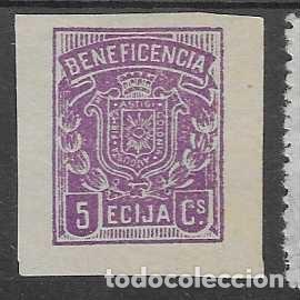 Stamps: ECIJA.-SEVILLA. 5 CTS.- SIN DENTAR-BENEFICENCIA- VER FOTO