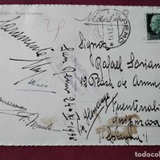 Francobolli: POSTAL SAN REMO CIRCULADA 1938 DE ITALIA A FUENTERRABIA GUIPUZCOA CON CENSURA MILITAR SAN SEBASTIAN