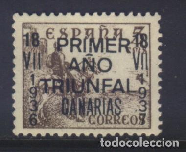 Briefmarken: S-07775- PATRI&Oacute;TICO. PRIMER A&Ntilde;O TRIUNFAL CANARIAS 18-7-1936 18-7-1937