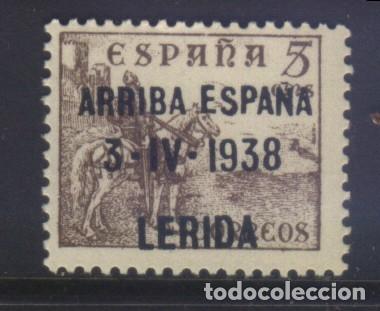 Briefmarken: S-7776- PATRI&Oacute;TICO. ARRIBA ESPA&Ntilde;A. 3-IV-1938. LERIDA