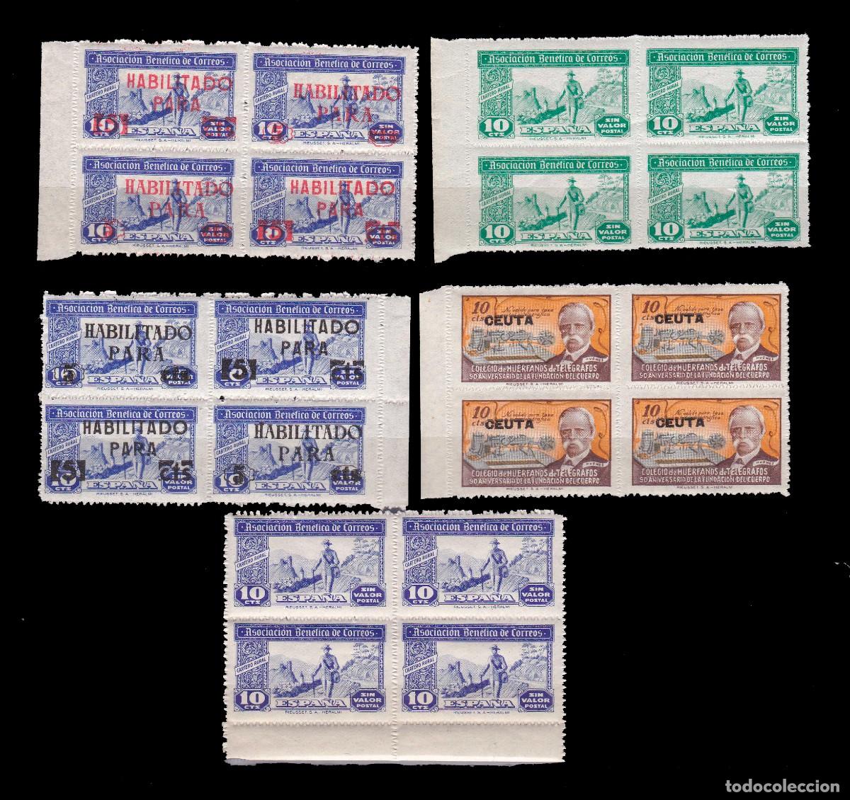 Briefmarken: LOTE BENIFICIENCIA GUERRA CIVIL
