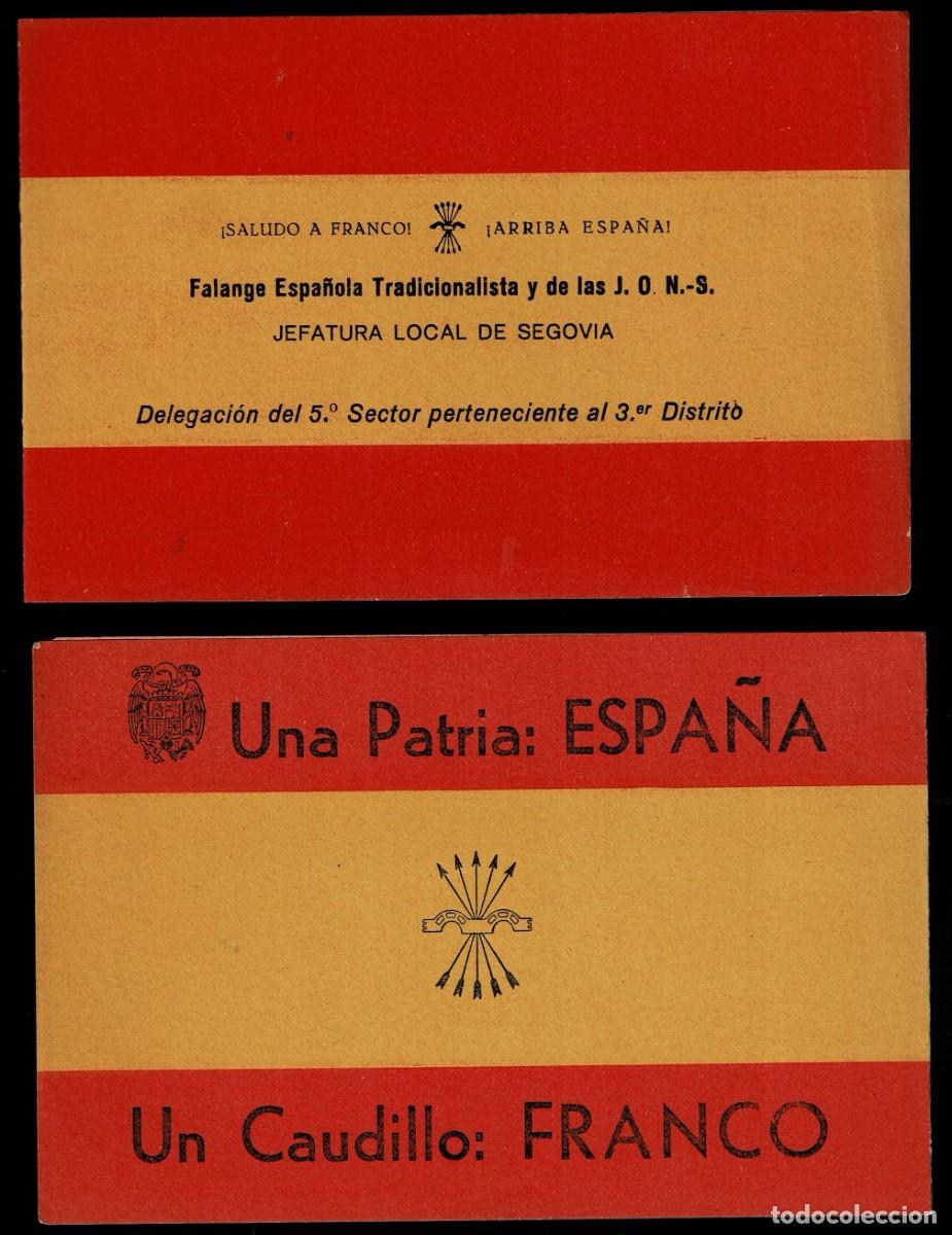 Sellos: L6-9 Guerra Civil SEGOVIA Diptico de la CATORCENA DE 1939 A&ntilde;o de la Victoria