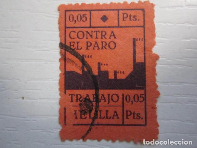 Briefmarken: SELLO BENEFICO GUERRA CIVIL CONTRA EL PARO MELILLA