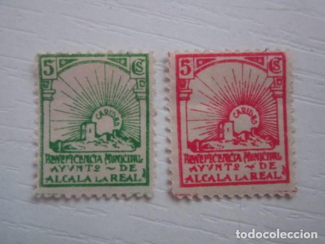 Timbres: 2 SELLOS BENEFICOS NUEVOS GUERRA CIVIL ALCALA LA REAL