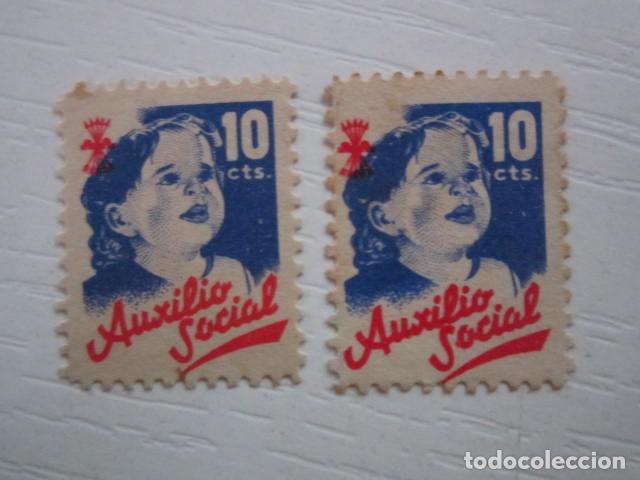 Briefmarken: 2 SELLOS BENEFICOS NUEVOS GUERRA CIVIL AUXILIO SOCIAL