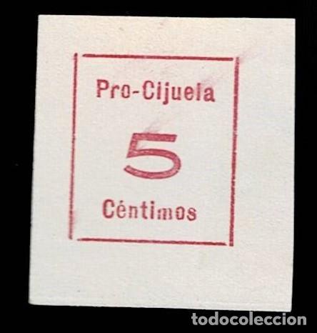 Stamps: Guerra Civil CIJUELA Fesofi n&ordm; 16 Pro Cijuela Color CARMIN Sin goma Ver