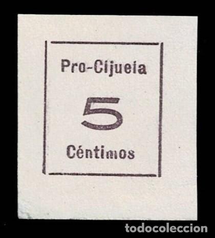Francobolli: Guerra Civil CIJUELA Fesofi n&ordm; 17 Pro Cijuela Color VIOLETA Sin goma Ver