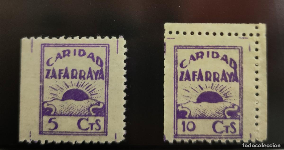 Sellos: ZAFARRAYA ( GRANADA). EDIFIL 2 *- 3 *. CARIDAD ZAFARRAYA. - Foto 1