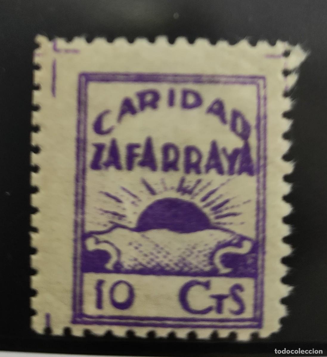 Sellos: ZAFARRAYA ( GRANADA). EDIFIL 3 *. 10 LILA CARIDAD. - Foto 1