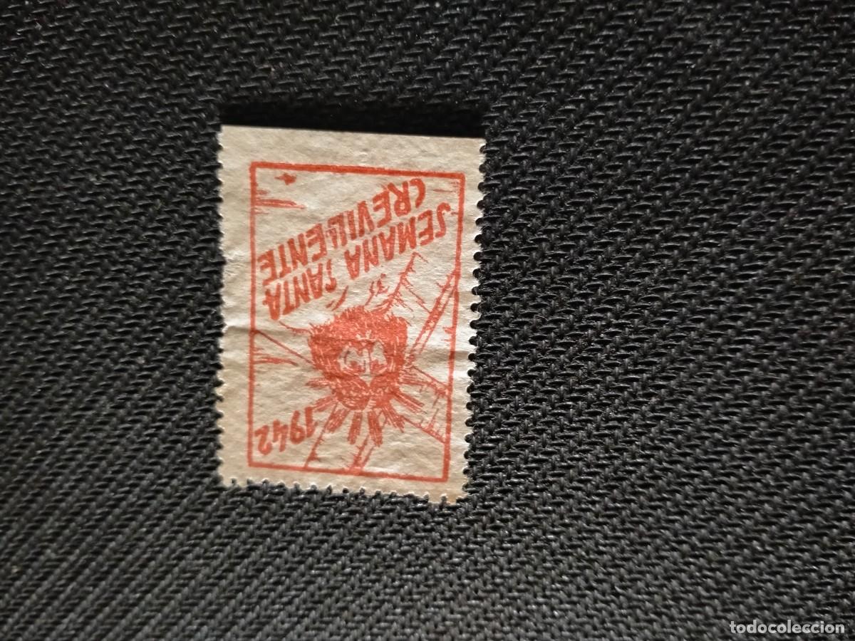 Timbres: sello de semana santa 1942 crvillente -valencia