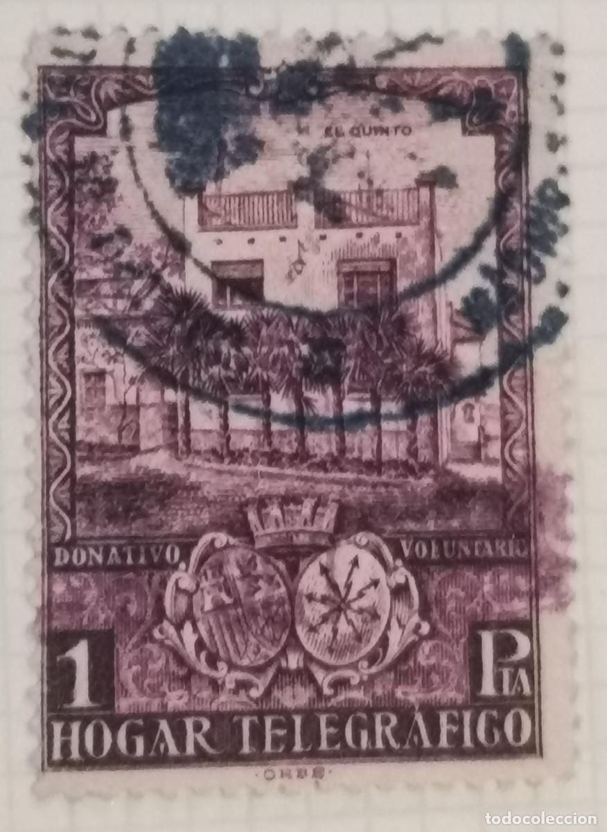Timbres: HUERFANOS DE TELEGRAFOS - HOGAR TELEGRAFICO USADOS - Donativo Voluntario - 1 Pta - Edifil 12