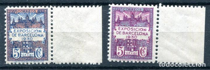 Briefmarken: Edifil 7/8 de Barcelona. Nuevos sin fijasellos. Borde de hoja, bien centrados.
