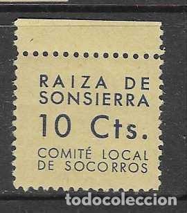 Stamps: RAIZA DE SONSIERRA,-10 CTS- COMITE LOCAL DE SOCORRO.- VER FOTO
