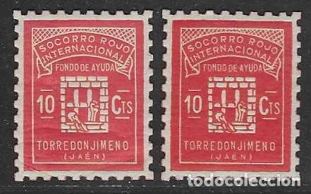 Briefmarken: TORREDONJIMENO- 10 CTS.-VARIEDAD DE COLOR-VER FOTO