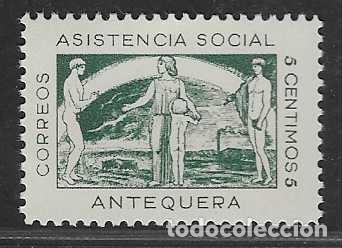 Timbres: ANTEQUERA-MALAGA- 5 CTS-ASISTENCIA SOCIAL- VER FOTO