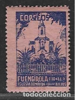 Stamps: FUENGIROLA-MALAGA- 5 CTS,- IGLESIA DEMOLIDA POR LOS ROJOS- VER FOTO