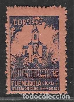 Stamps: FUENGIROLA-MALAGA- 5 CTS,- IGLESIA DEMOLIDA POR LOS ROJOS- VER FOTO