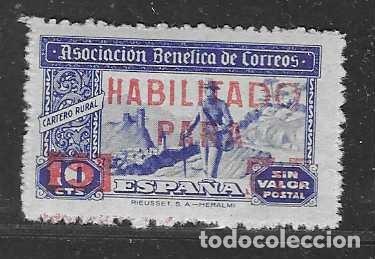 Timbres: ASOCIACION BENEFICA DE CORREOS- -HABILITADOS PARA 5 CTS.- VER FOTO