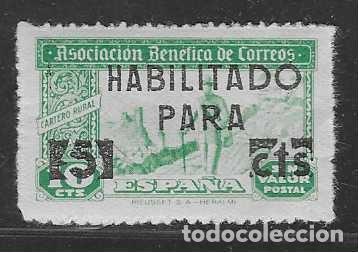 Timbres: ASOCIACION BENEFICA DE CORREOS- -HABILITADOS PARA 5 CTS.- VER FOTO
