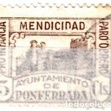 Sellos: VIÑETA-MENDICIDAD-PONFERRADA