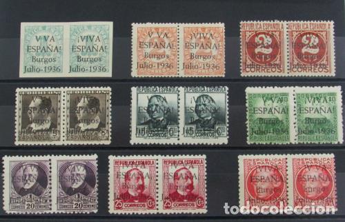 Timbres: EDIFIL 1 hec/9hec+1/9 Preciosa y muy rara serie en pareja, 1 sello con el error VVA sin letra I de v
