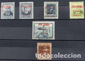 Briefmarken: EDIFIL 68 /73 tll Muy bonito, sobrecarga tipo II, el 10p (n&ordm; 73) valor clave sobrecarga Falso ( marc