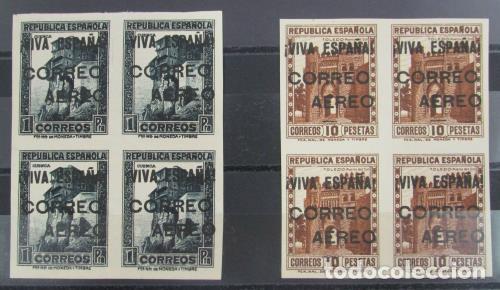 Briefmarken: EDIFIL 78 s-80s(4) Pareja sin dentar en bloque de 4.