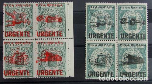 Briefmarken: EDIFIL 83 B/7B Preciosa serie reunida en 2 bloques de 4.