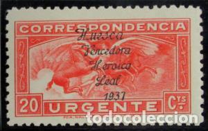 Selos: EDIFIL 16 hx Precioso con sobrecarga horizontal no catologado.
