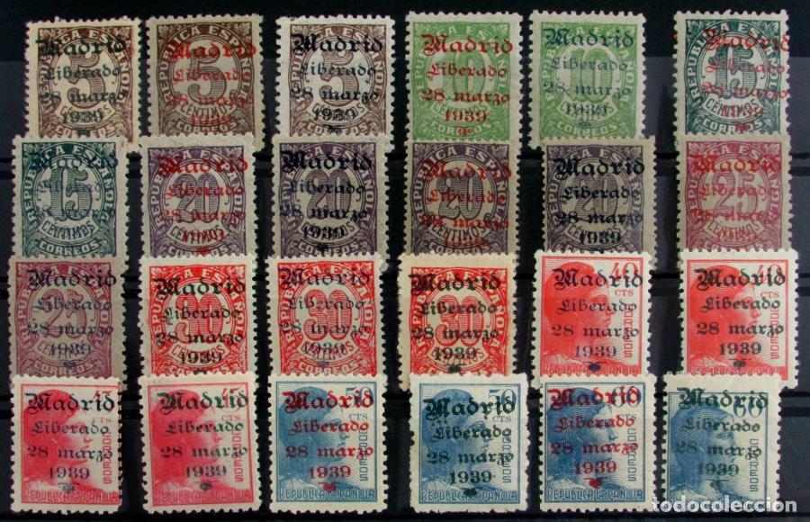 Stamps: EDIFIL 26 /49 Bonita serie muy rara, certificado CEM.