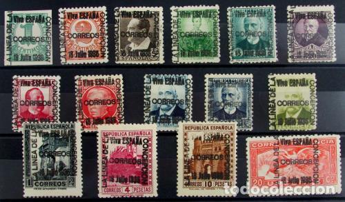 Stamps: EDIFIL 16 /30 Muy bonita serie, rara.