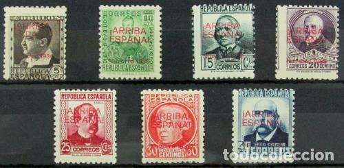 Briefmarken: EDIFIL 9 A/16A Muy bonita serie,&nbsp;rara. Certificado CEM.