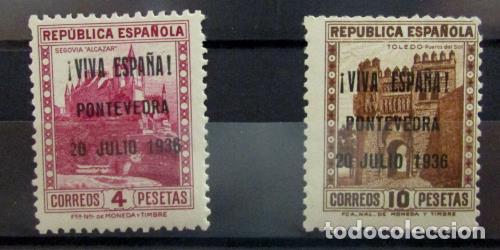 Briefmarken: EDIFIL 17-8 Muy bonito los valores claves de la serie 10p firmado A. REGUANT.