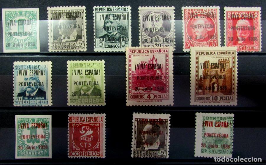 Briefmarken: EDIFIL 2 /17hcc 14 Valores muy bonitos con variedad JULIO minusculas.