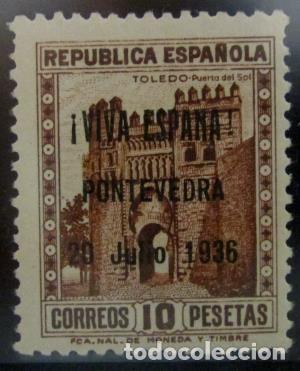 Briefmarken: EDIFIL 18 he Preciosa doble variedad JULIO minuscula y N en lugar de &Ntilde;.