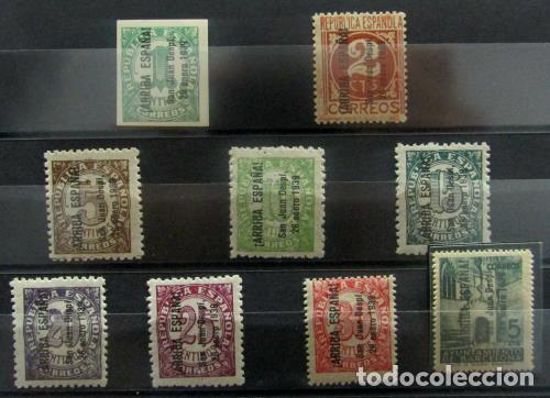 Briefmarken: EDIFIL 1 /8+Barna19 Muy bonita y muy rara serie, certificado COMEX.