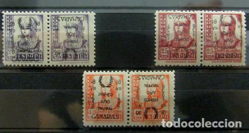 Timbres: EDIFIL 29 -30-32-hohi 3 Parejas sobrecarga capicua.