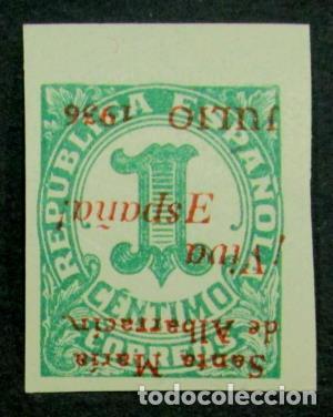 Timbres: EDIFIL 1 heai E y sobrecarga ambas invertida.
