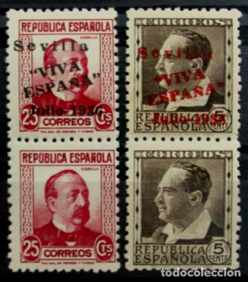 Timbres: EDIFIL 20 hpv-24hpv Preciosas parejas verticales, uno sin sobrecarga.