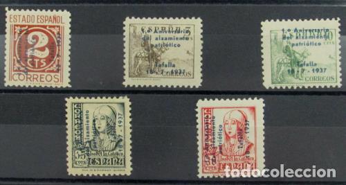 Timbres: EDIFIL 01-5 Muy bonita serie, rara solo 5c con fijasellos