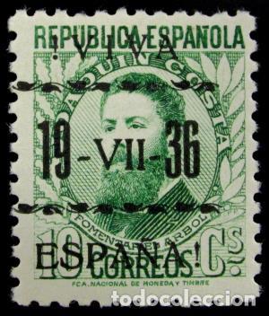 Stamps: EDIFIL NE 6 Tipo III con n&uacute;mero al dorso.