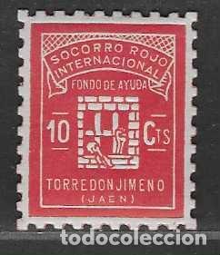 Stamps: TORREDONJIMENO,-JAEN- 10 CTS-.-FONDO AYUDA- VER FOTO