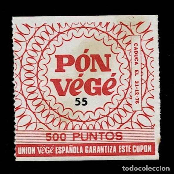 Briefmarken: NC1-3 PON V&eacute;G&Eacute; Cupon de 500 PUNTOS (Union V&Eacute;G&Eacute; ESPA&Ntilde;OLA grantiza este cup&oacute;n) Perfecto, sin goma VER
