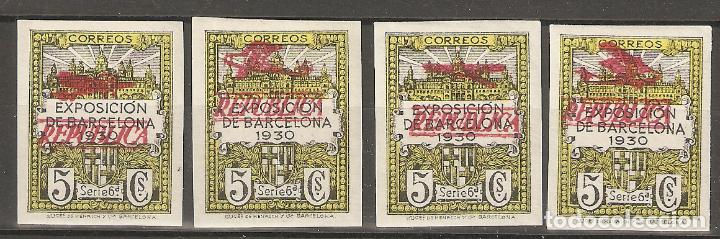 Selos: BARCELONA 1932 EDIFIL NE 13/16** SIN FIJASELLOS