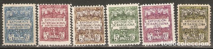 Stamps: BARCELONA 1929 EDIFIL 1/6*