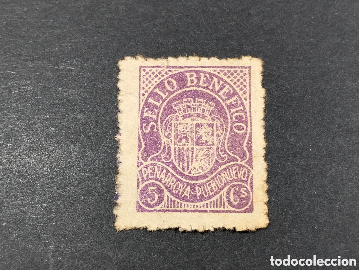 Timbres: Espa&ntilde;a Sellos Guerra Civil Pe&ntilde;arroya-PuebloNuevo vi&ntilde;eta circulada a&ntilde;o 1936 sellos usados