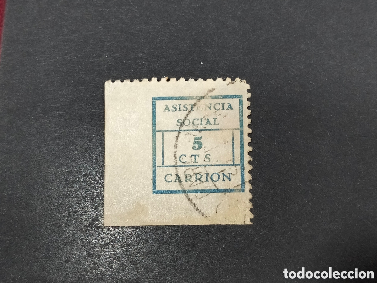 Timbres: Espa&ntilde;a Sellos Guerra Civil Asistencia Social Carrion vi&ntilde;eta circulada sellos usados