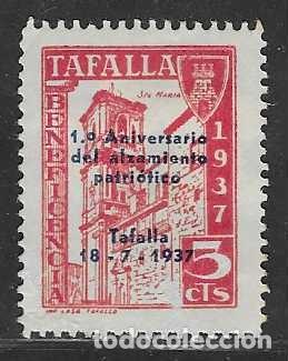 Stamps: TAFALLA, 5 CTS. -CON SOBRECARGA -VER FOTO