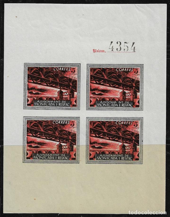 Briefmarken: sellos locales Guerra Civil, Barcelona, MONTCADA i REIXACH, FESOFI n&ordm; 26 * *