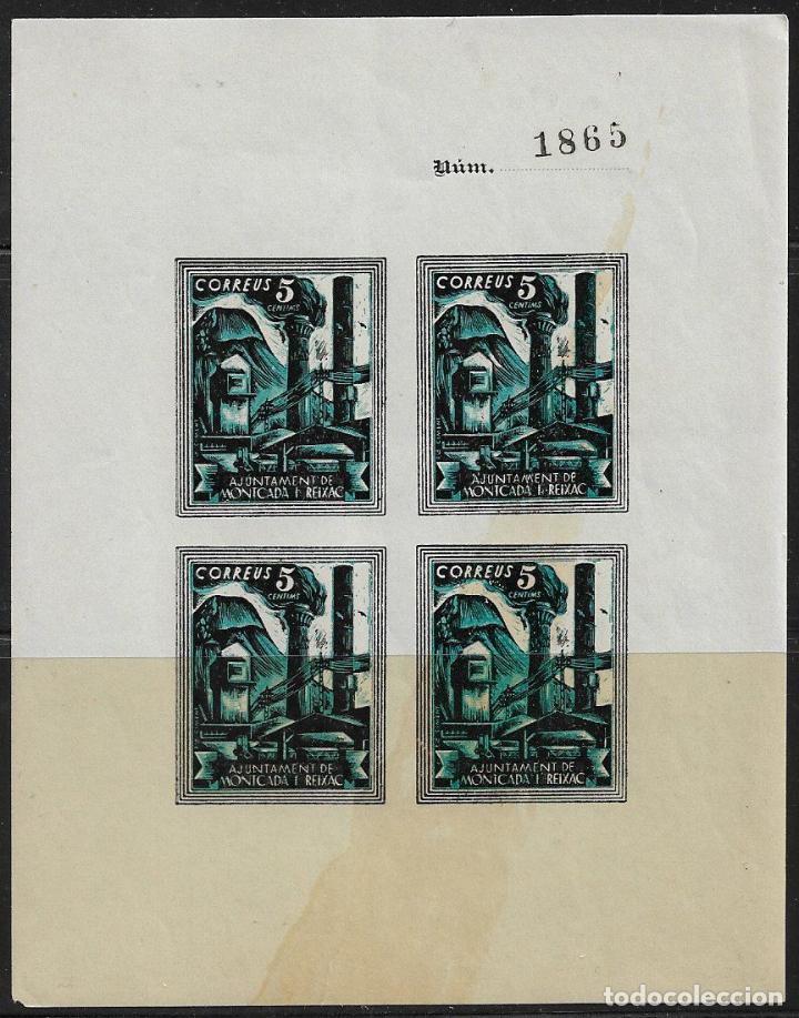 Timbres: sellos locales Guerra Civil, Barcelona, MONTCADA i REIXACH, FESOFI n&ordm; 23 * *
